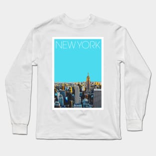 New York Poster Long Sleeve T-Shirt